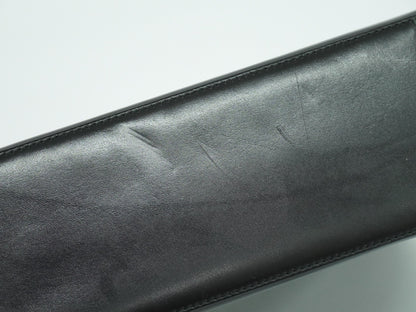 Salvatore Ferragamo Gancini Shoulder Bag Leather, BLACK, LEATHER, Shoulder bag