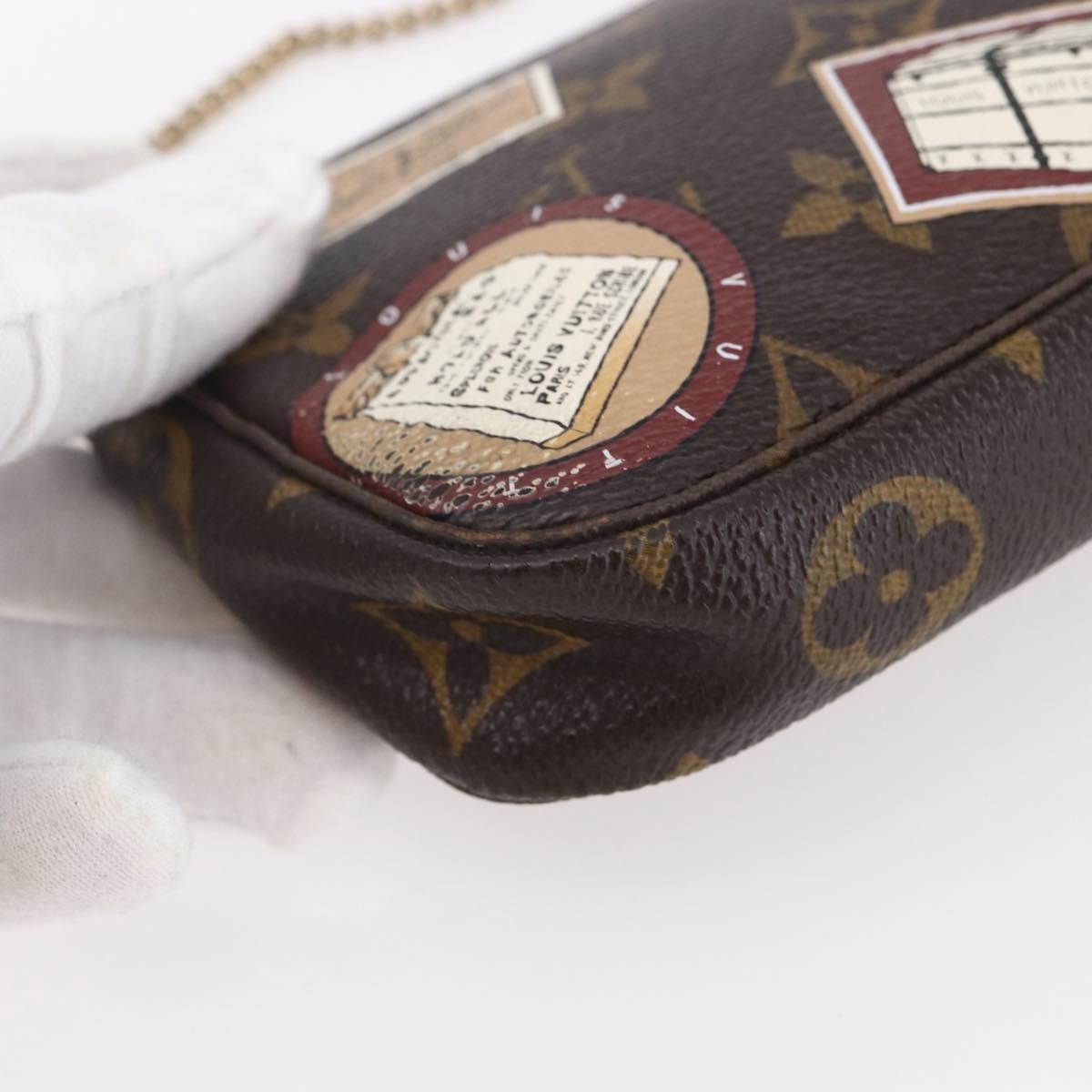 Louis Vuitton Pochette Accessoires Limited Edition Monogram Canvas, BROWN, CANVAS, Clutche & pouche