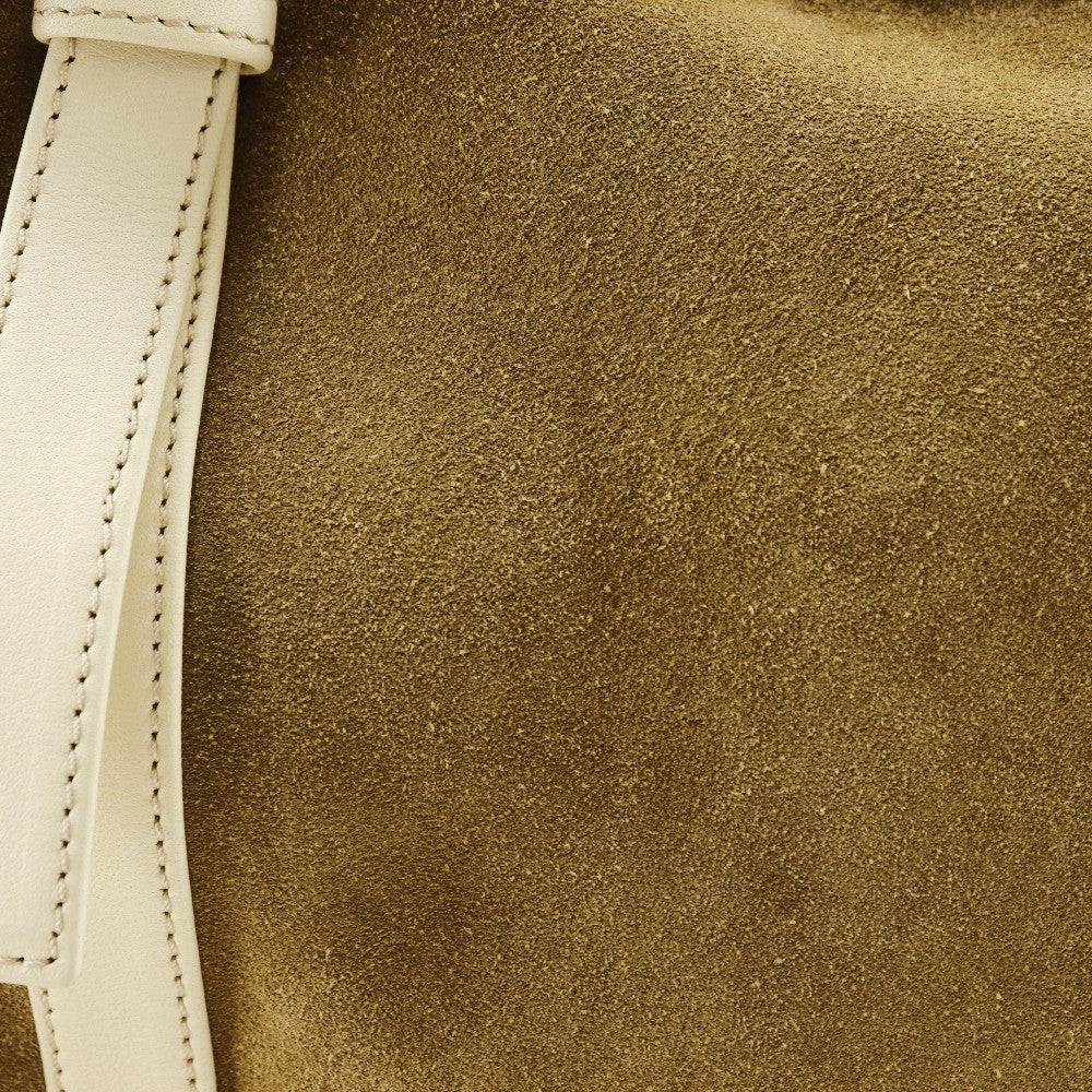 Loewe Anagram Shoulder Bag Suede, BROWN, SUEDE, Shoulder bag