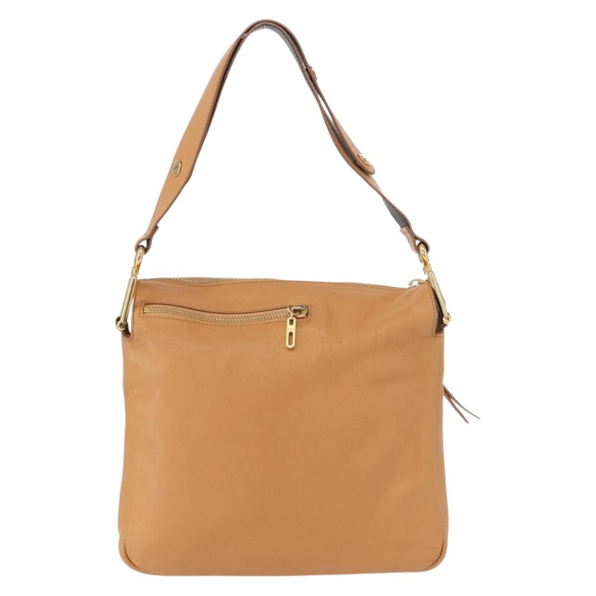 Chloe Vanessa Shoulder Bag Leather, BROWN, LEATHER, Shoulder bag