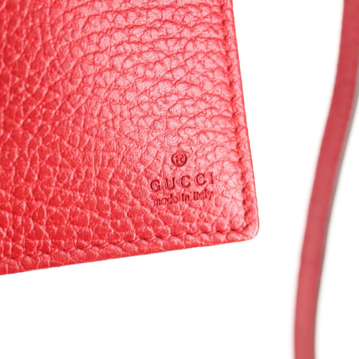 Gucci Wallet on Strap Leather, RED, LEATHER, Wallets