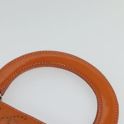 Chanel CC No.5 Shopping Tote Perforated Patent, ORANGE, PATENT_LEATHER, Handbag