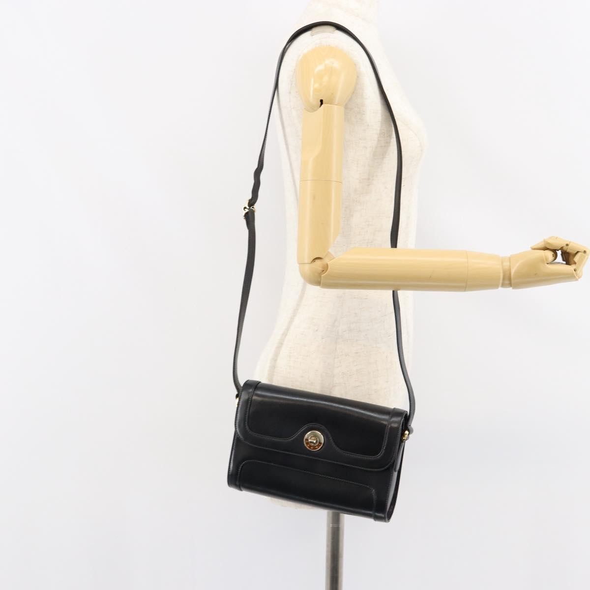 Gucci Vintage Shoulder Bag Leather, BLACK, LEATHER, Shoulder bag