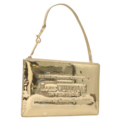 Louis Vuitton Pochette Plate Monogram mirror, GOLD, CANVAS, Clutche & pouche