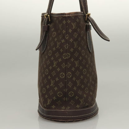 Louis Vuitton Bucket Bag Canvas, BROWN, CANVAS, Handbag