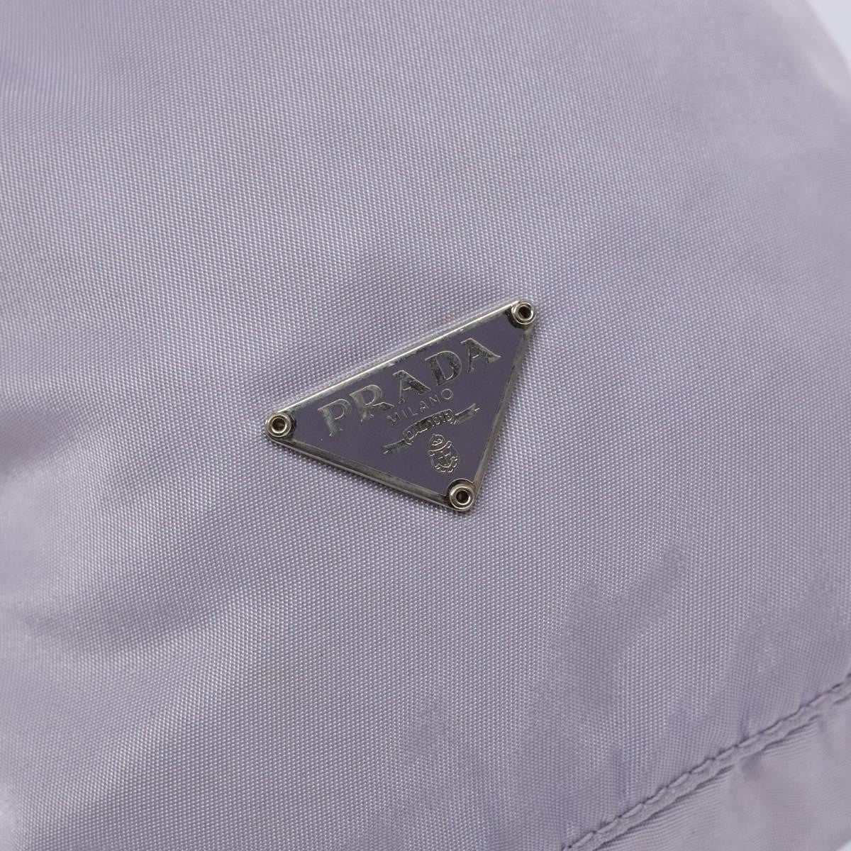 Prada Vela Drawstring Bucket Pouch Tessuto, Purple, Nylon, Clutch