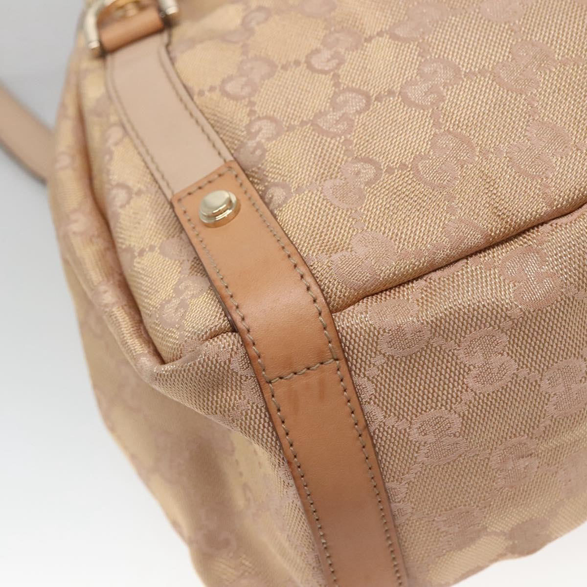 Gucci Abbey Shoulder Bag GG Canvas, BEIGE, CANVAS, Tote bag