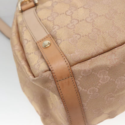 Gucci Abbey Shoulder Bag GG Canvas, BEIGE, CANVAS, Tote bag