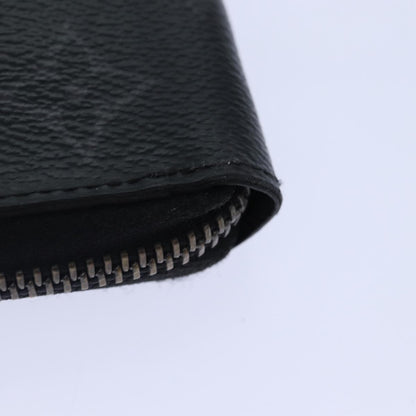 Louis Vuitton Zippy wallet vertical Taurillon Leather, BLACK, CANVAS, Wallets