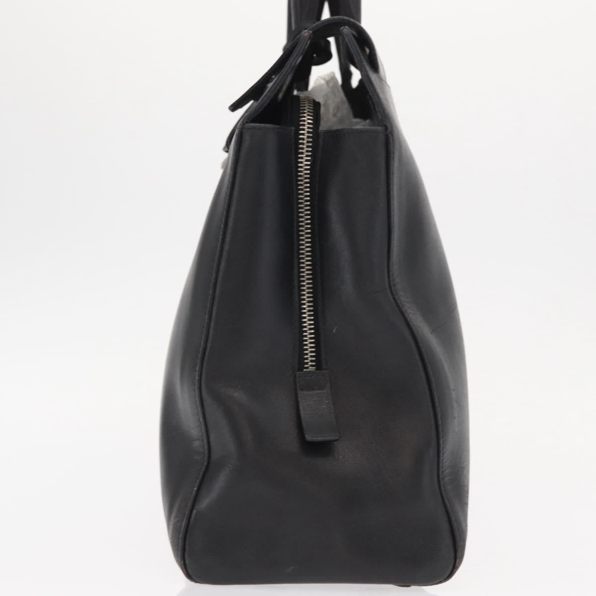 Prada Vintage Briefcase Leather, BLACK, LEATHER, Briefcase