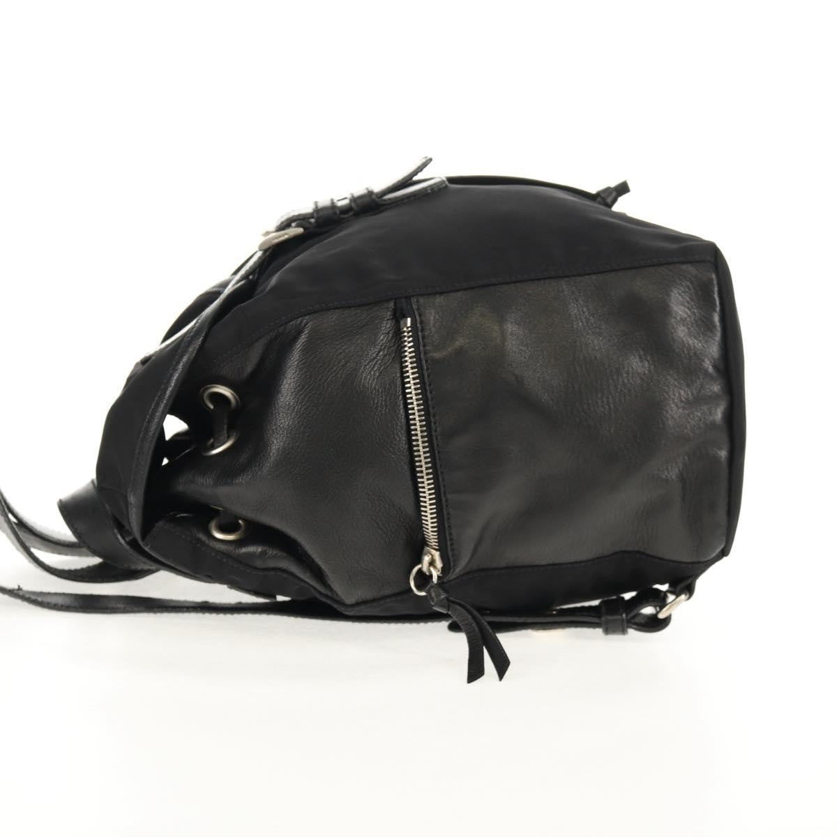 Prada Buckle Backpack Quilted Tessuto, BLACK, NYLON, Backpack