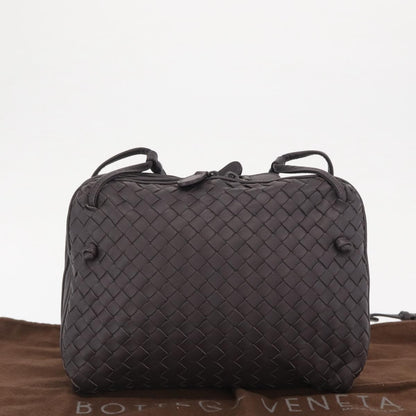 Bottega Veneta Nodini Crossbody Bag Intrecciato Nappa, BROWN, LEATHER, Shoulder bag