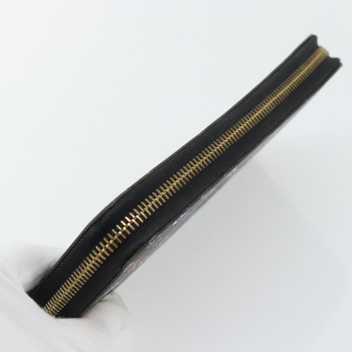 Louis Vuitton Aerogram Zippy Wallet Leather, Black, Canvas, Wallet