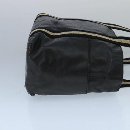 Bally Vintage Tote Bag Leather, BLACK, LEATHER, Tote bag