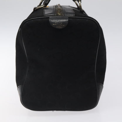Celine C Sulky Handbag Canvas, BLACK, CANVAS, Handbag