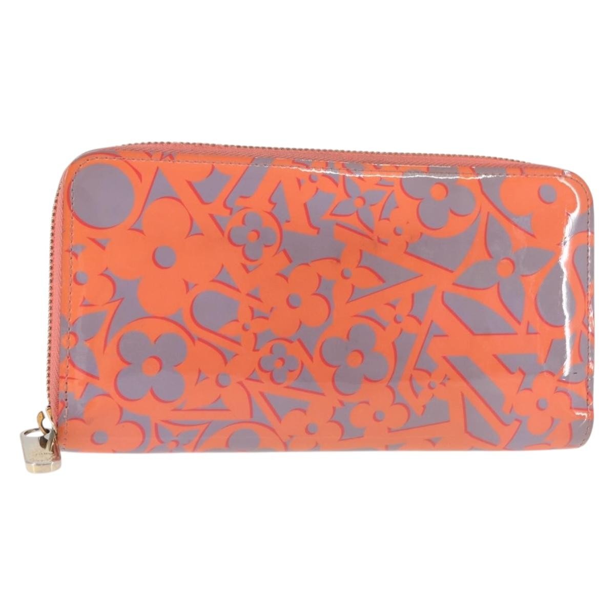 Louis Vuitton Zippy Wallet NM Monogram Patent, ORANGE, PATENT_LEATHER, Wallets