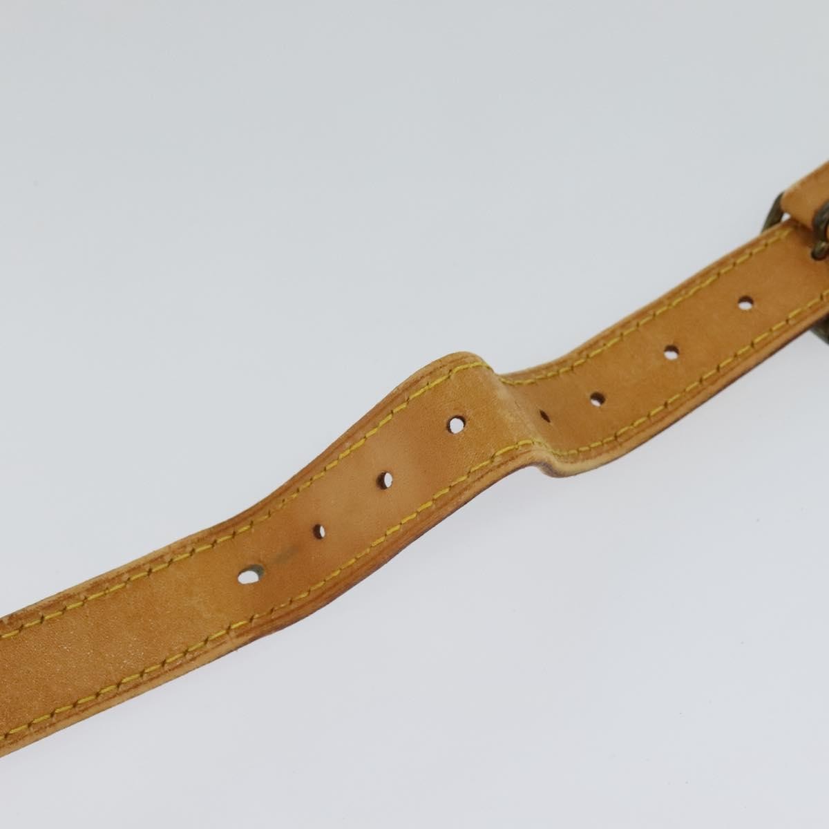 Louis Vuitton Adjustable Shoulder Strap Vachetta Leather, BEIGE, LEATHER, Straps
