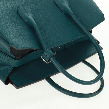 Bally Vintage Handbag Leather, GREEN, LEATHER, Handbag