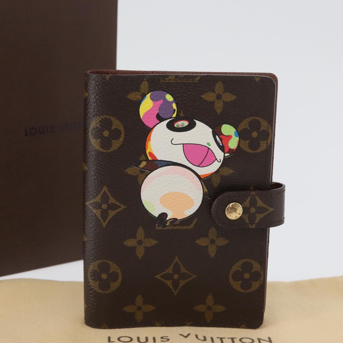Louis Vuitton Agenda Cover Monogram Panda, Brown, Canvas, Wallet