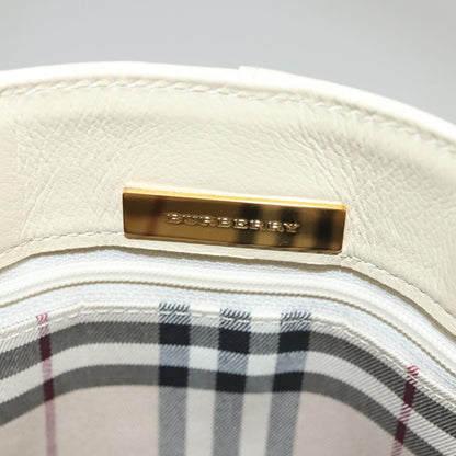 Burberry Vintage Handbag Leather, BEIGE, LEATHER, Handbag