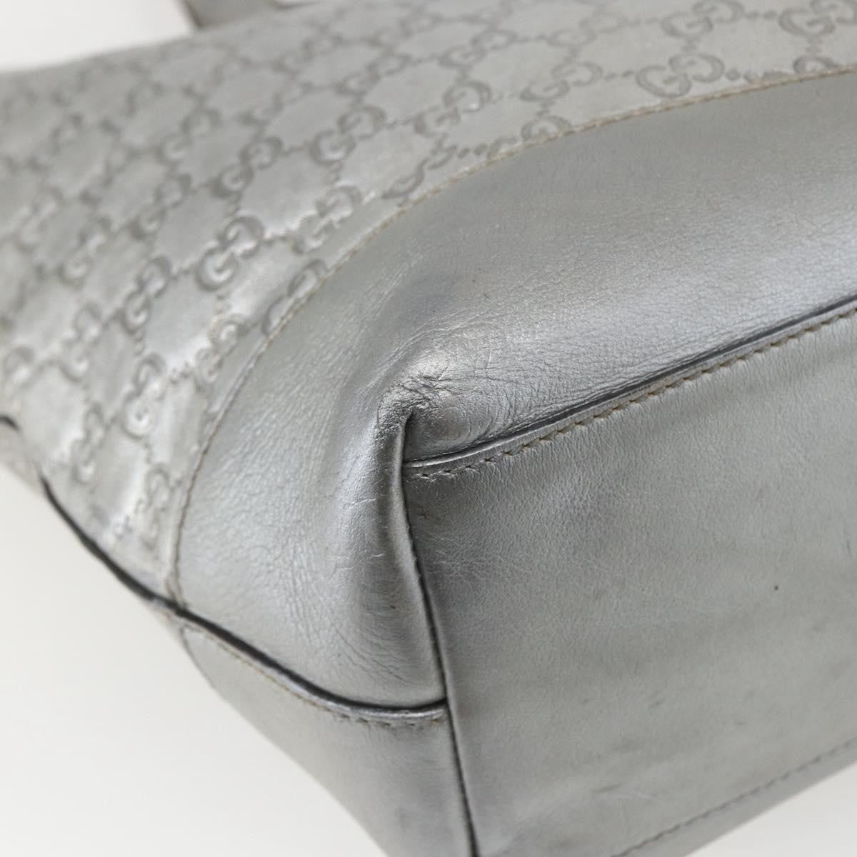 Gucci Plus Tote Guccissima Leather, SILVER, LEATHER, Tote bag