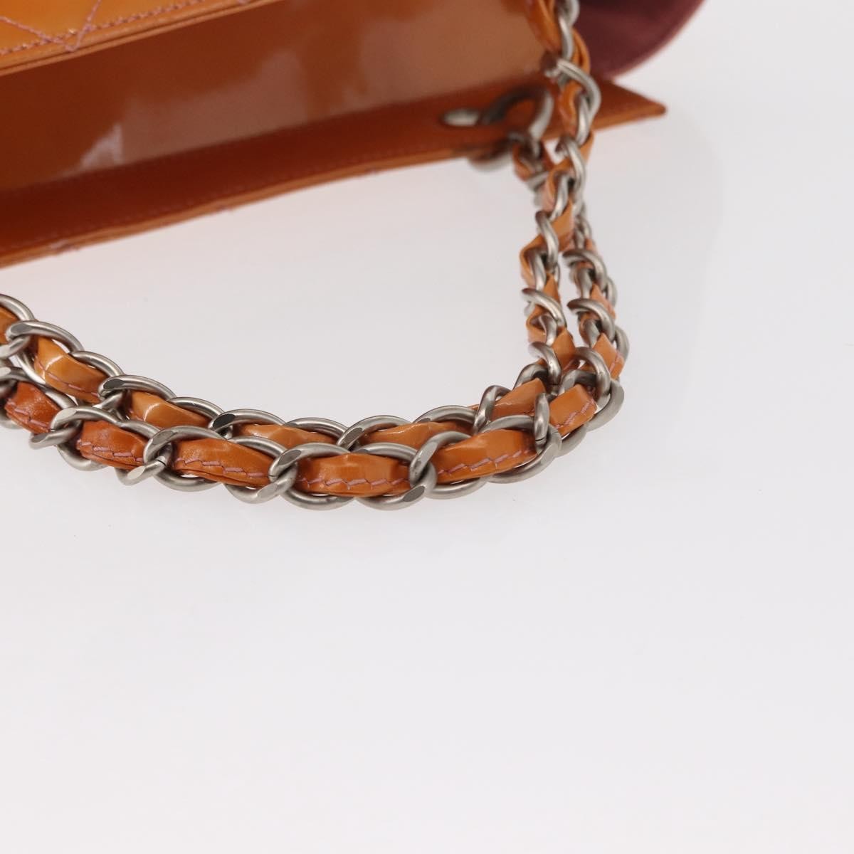 Chanel Vintage Petite Timeless Tote Quilted Patent, ORANGE, PATENT_LEATHER, Tote bag