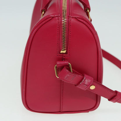 Saint Laurent Classic Baby Duffle Bag Leather, RED, LEATHER, Travel bag