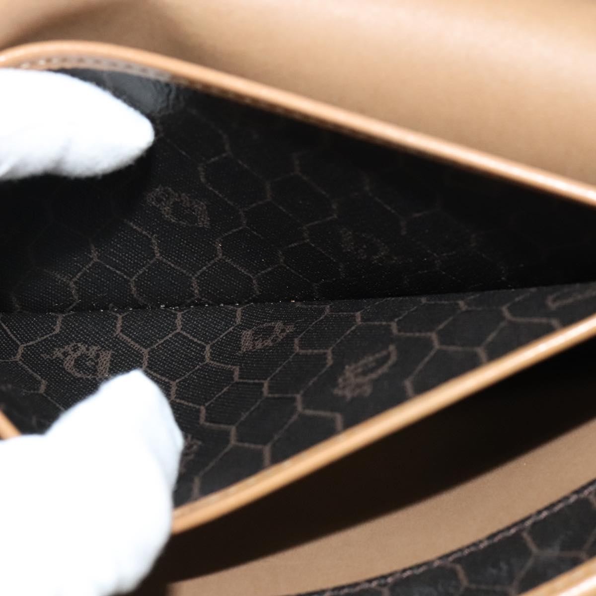 Christian Dior Vintage Honeycomb chain Canvas, BLACK, CANVAS, Handbag