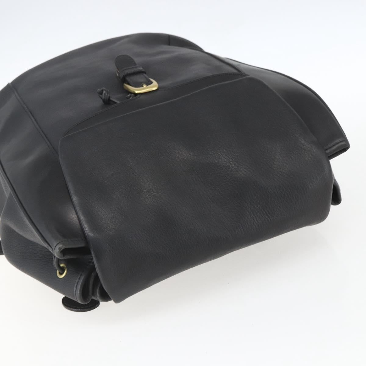 Bally Vintage Backpack Leather, Black, Leather, Backpack