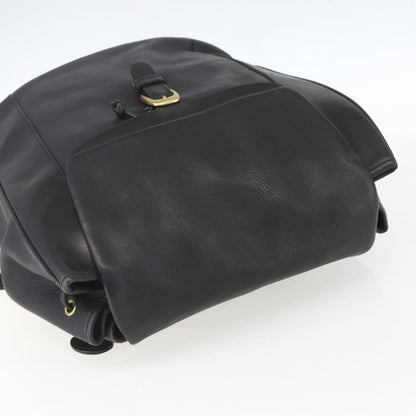 Bally Vintage Backpack Leather, Black, Leather, Backpack