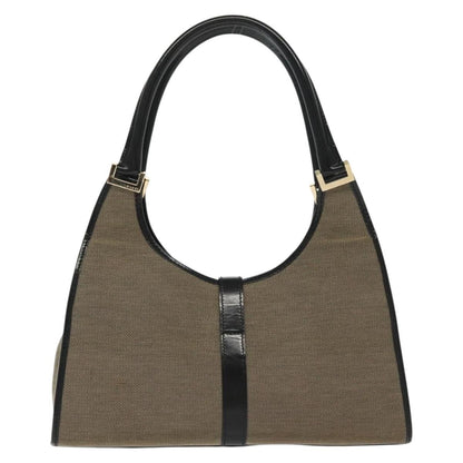 Gucci Jackie Original Shoulder Bag Leather Leather, BEIGE, CANVAS, Shoulder bag