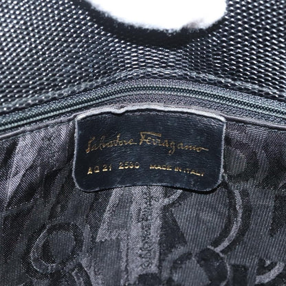 Salvatore Ferragamo Vala Shoulder Bag Leather, BLACK, LEATHER, Shoulder bag