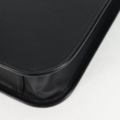 Burberry BUSINESS BAG BLACK LEATHER, BLACK, LEATHER, Briefcase