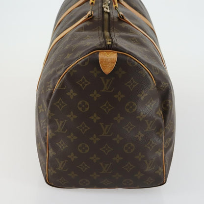 Louis Vuitton Keepall Bag Monogram Canvas, BROWN, CANVAS, Travel bag