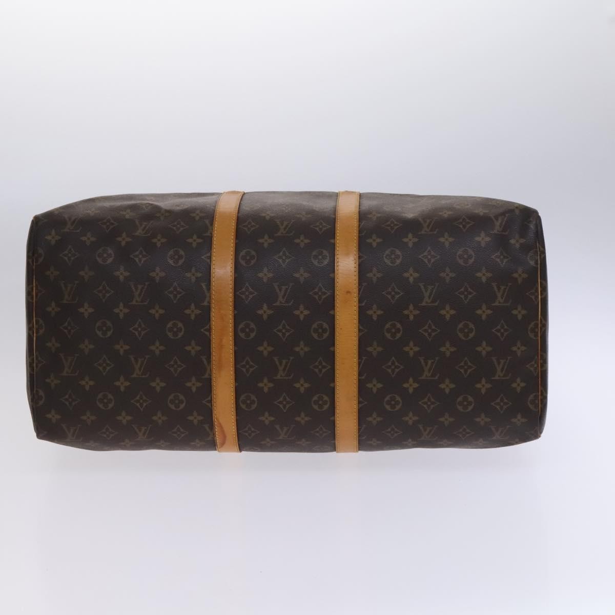 Louis Vuitton Keepall Bag Monogram Canvas, BROWN, CANVAS, Travel bag