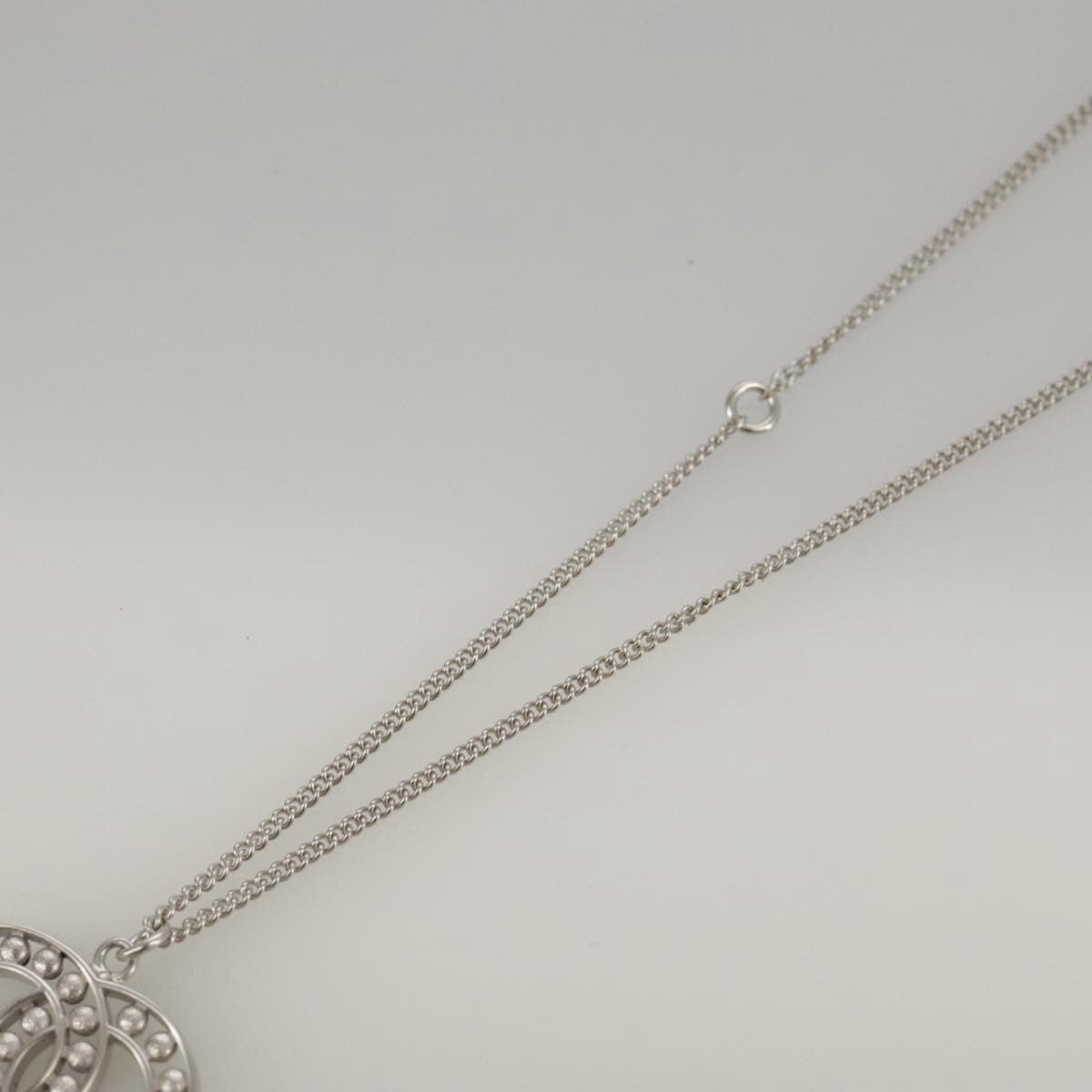 Chanel CC Pendant Necklace Metal, SILVER, METAL, Necklace