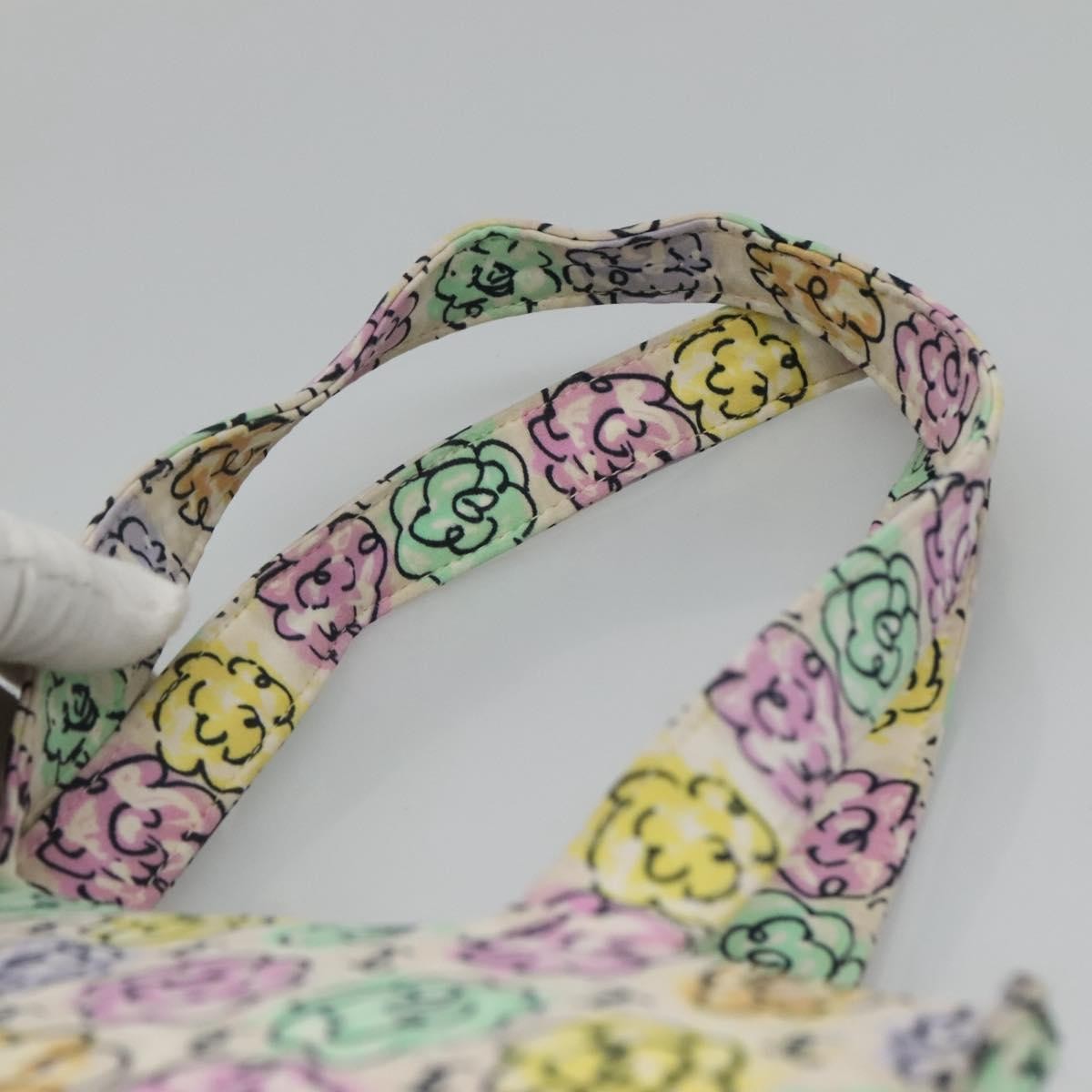 Chanel Vintage Camellia Tote Printed Nylon, MULTICOLOUR, NYLON, Tote bag