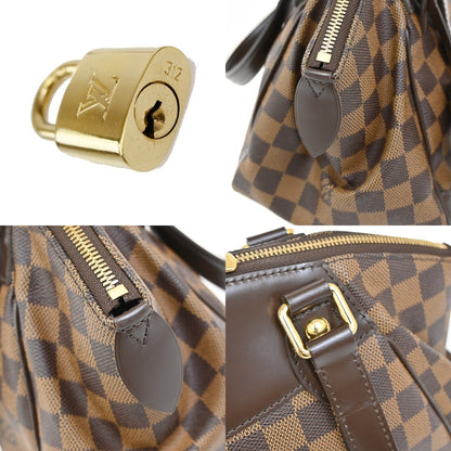 Louis Vuitton Verona Handbag Damier, BROWN, CANVAS, Shoulder bag