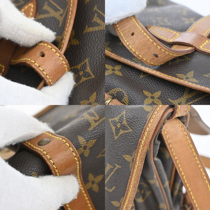 Louis Vuitton Saumur Handbag Monogram Canvas, Brown, Canvas, Shoulder Bag