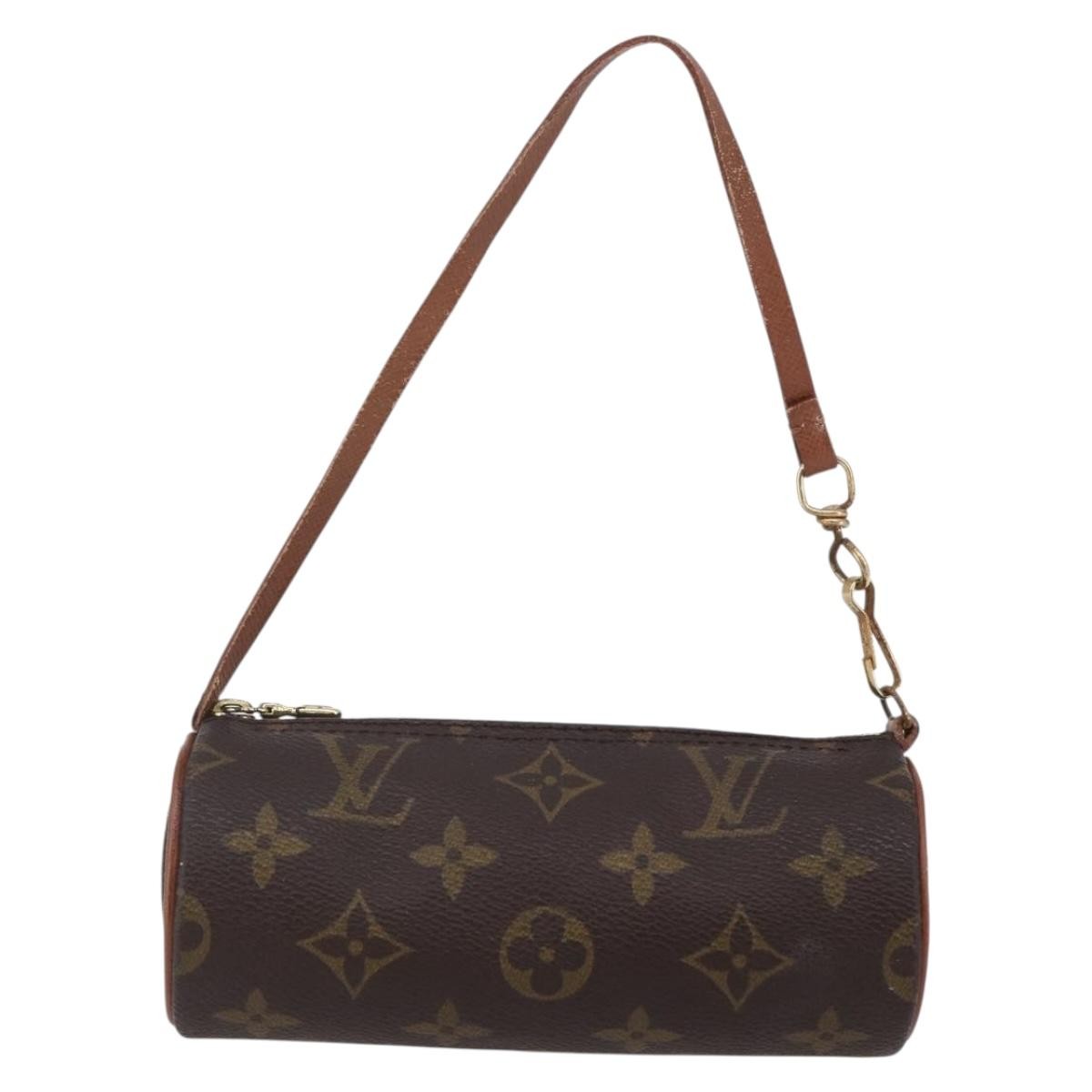 Louis Vuitton Papillon Pochette Monogram Canvas, BROWN, CANVAS, Clutche & pouche