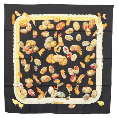 Hermes Carré 90 Silk multicolor, BLACK, SILK, Scarve & shawl