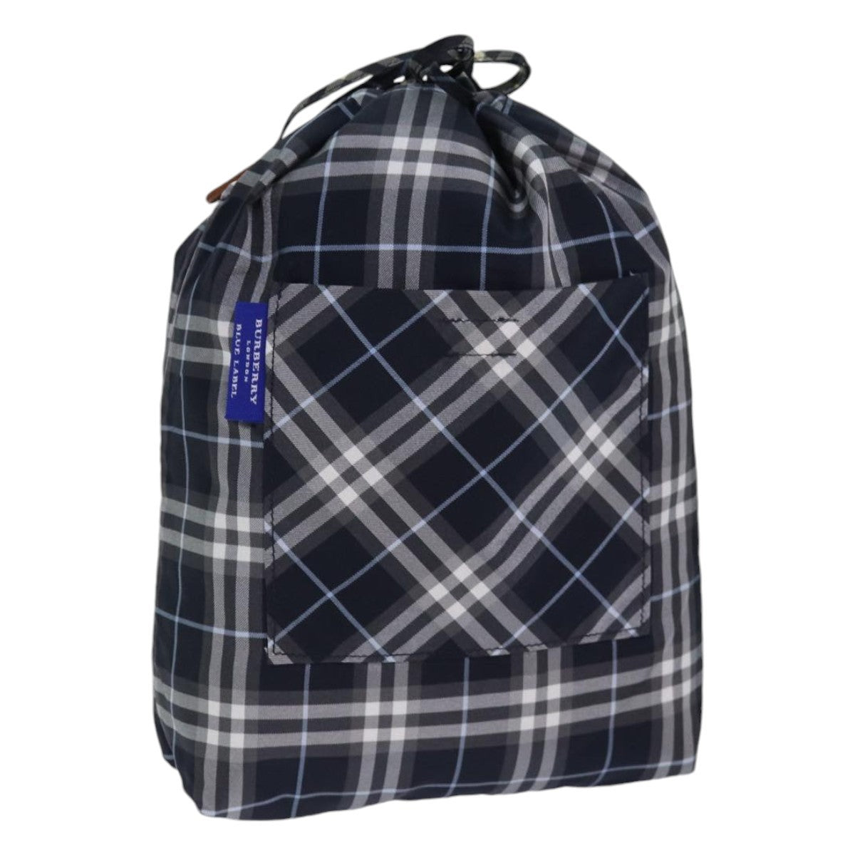 Burberry Nova Check Blue Label Nylon, Black, Nylon, Clutch