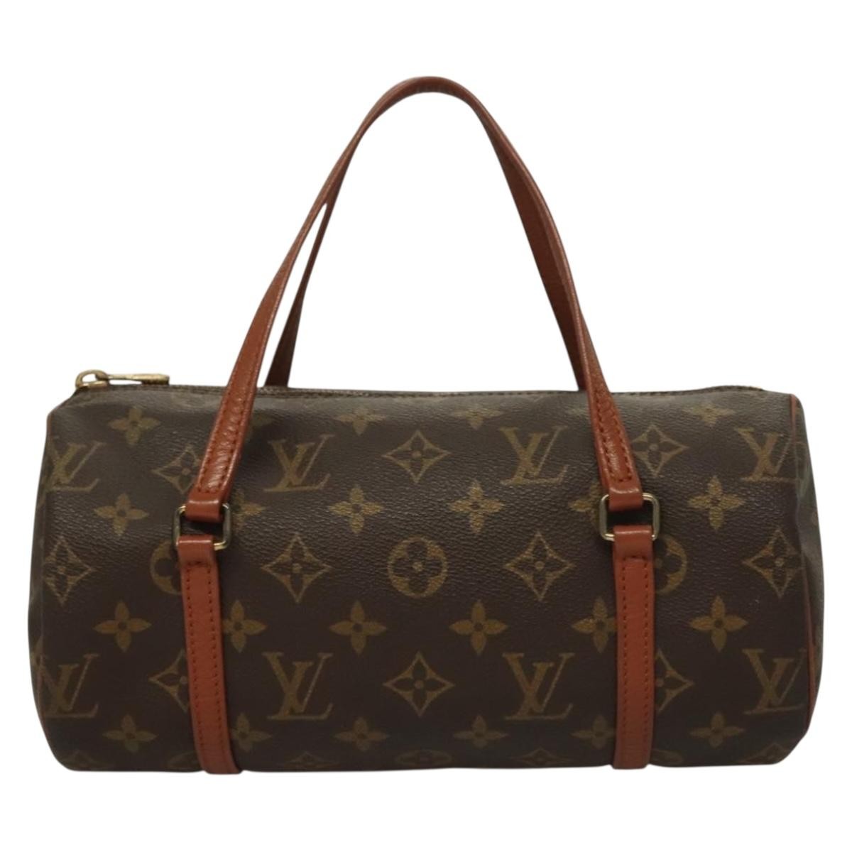 Louis Vuitton Papillon Handbag Monogram Canvas, BROWN, CANVAS, Handbag