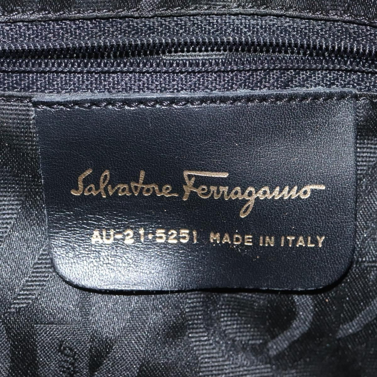 Salvatore Ferragamo Vala Handbag Canvas, BROWN, CANVAS, Handbag