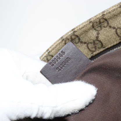 Gucci Zip Top Messenger Bag GG Coated Canvas, BEIGE, PVC, Shoulder bag