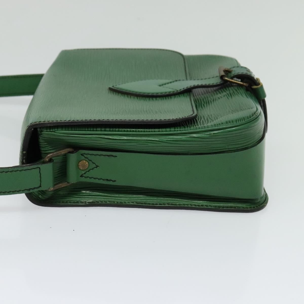 Louis Vuitton Cartouchiere Handbag Epi Leather, Green, Leather, Shoulder Bag