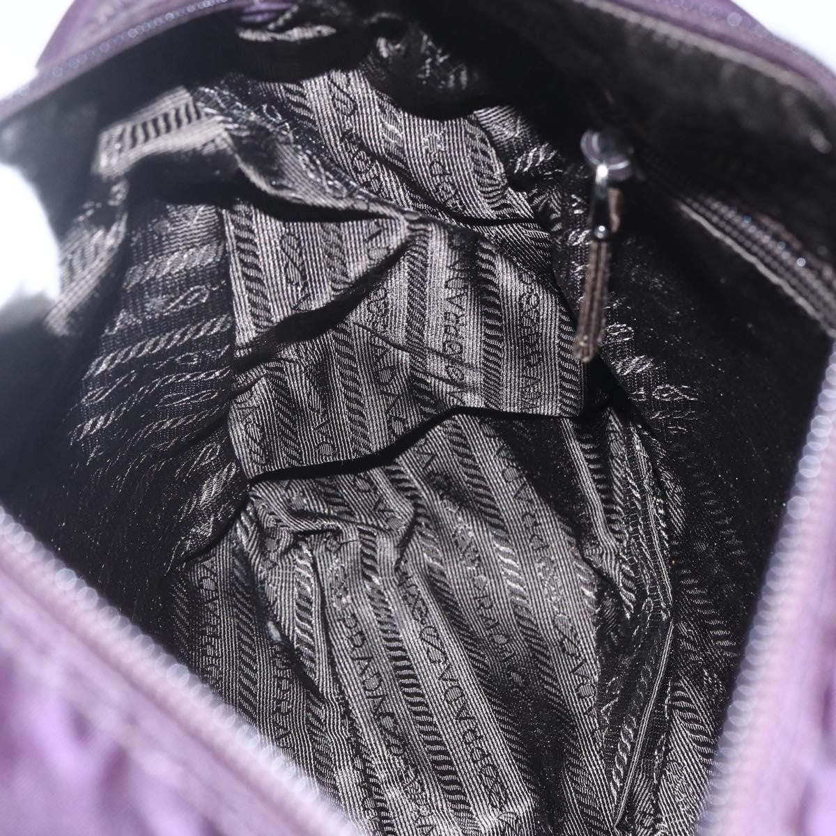 Prada Double Buckle Flap Messenger Bag Tessuto, PURPLE, NYLON, Shoulder bag