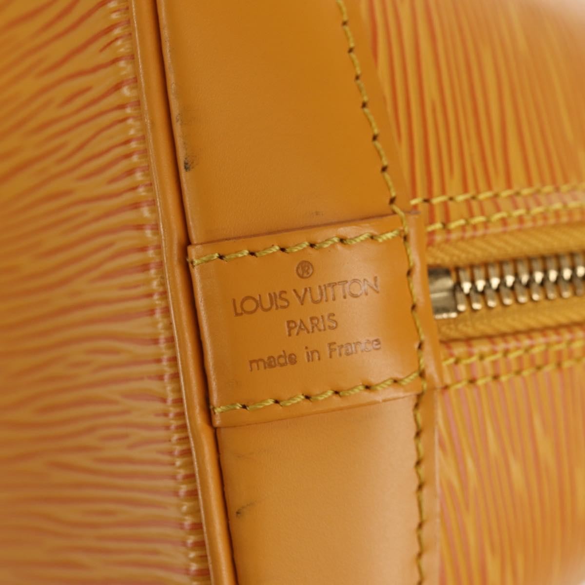 Louis Vuitton Alma Handbag Epi Leather, YELLOW, LEATHER, Handbag