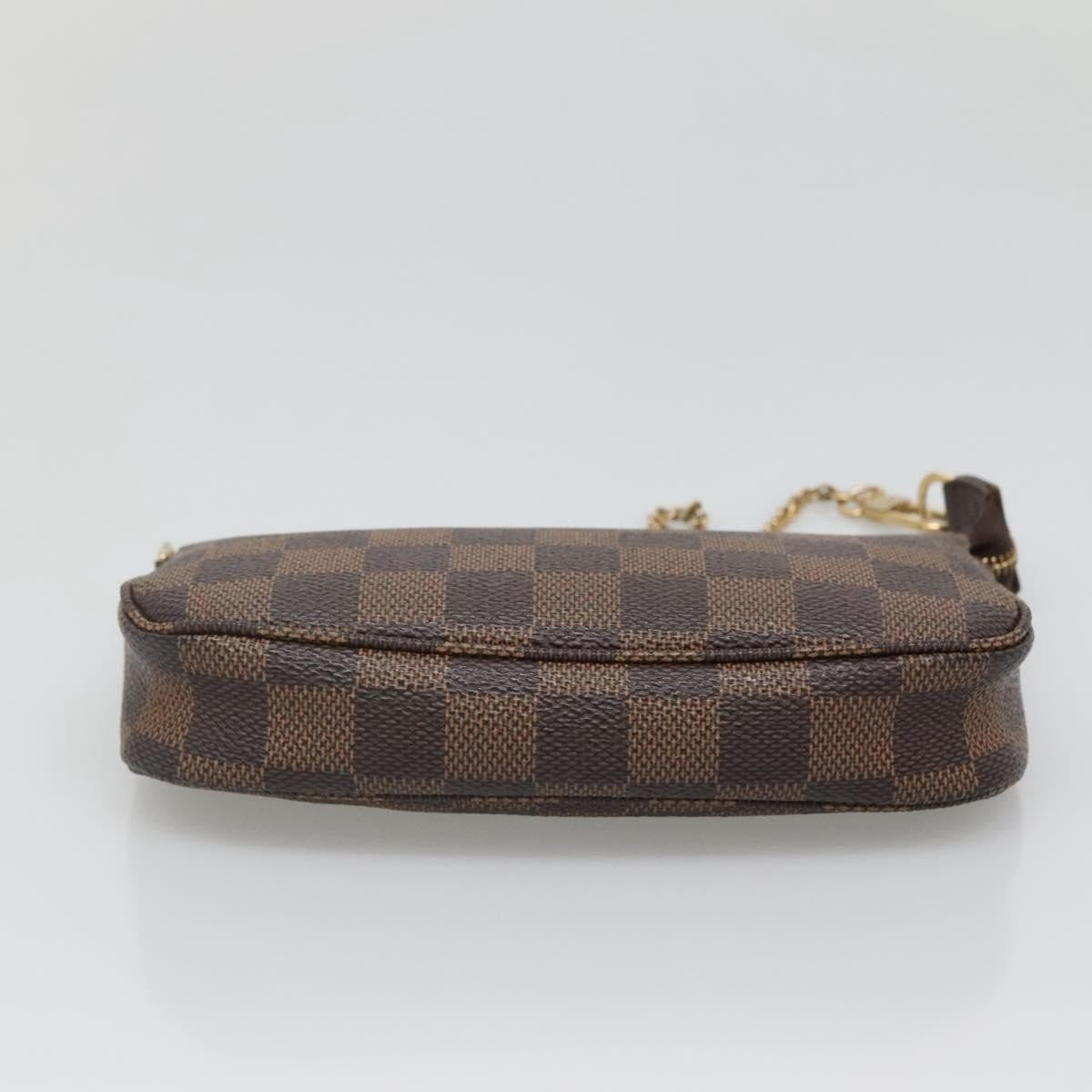 Louis Vuitton Pochette Accessoires Damier, BROWN, CANVAS, Clutche & pouche