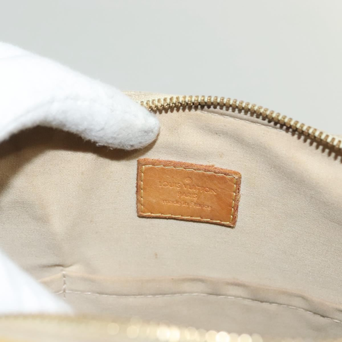 Louis Vuitton Alma Handbag Monogram Vernis, BEIGE, PATENT_LEATHER, Handbag